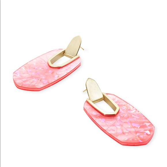 NWT Kendra Scott Large Kailyn Coral Statement Drop - Picture 8 of 9